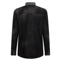 Dsquared2 studded distressed denim shirt - Black