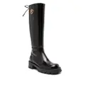 Versace Alia leather knee-high boots - Black