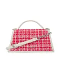 Karl Lagerfeld small Signature bouclé top-handle bag - Red