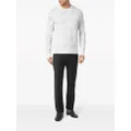 Billionaire Crest patterned-jacquard sweatshirt - White
