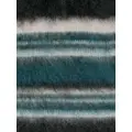 ISABEL MARANT Duke striped brushed scarf - Blue