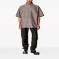 Diesel S-EMIN-LTH leather shirt - Neutrals