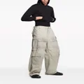 Balenciaga distressed cotton cargo trousers - Neutrals