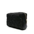 Love Moschino heart-quilted makeup bag - Black