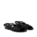 Jimmy Choo Jude logo-print leather sandals - Black