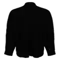 Toga pointed-collar cotton shirt - Black