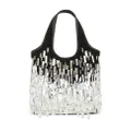Balmain small Grocery crystal-embellished bag - Silver