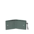Jil Sander mini Giro logo-stamp leather wallet - Green