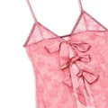 Fleur Du Mal Untie Me silk-blend nightie - Pink