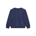 HUGO KIDS flame-print long-sleeve sweatshirt - Blue