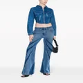 Dion Lee darted bootcut jeans - Blue