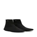 Dolce & Gabbana logo-plaque almond-toe boots - Black
