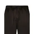 Dolce & Gabbana drawstring-waist silk pajama trousers - Black