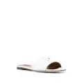 Dolce & Gabbana logo-embossed low-heel sandals - White