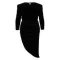 Veronica Beard Tristana velvet-effect midi dress - Black