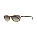 Zegna Pantos oval-frame sunglasses - Brown