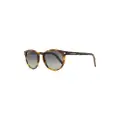 Zegna Pantos oval-frame sunglasses - Brown