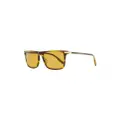 Zegna tortoiseshell-effect square-frame sunglasses - Brown