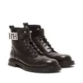 Balmain Charlie leather combat boots - Black