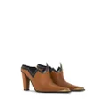ETRO cowboy-style leather mules - Brown