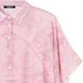 Versace Barocco-print chiffon cover-up - Pink