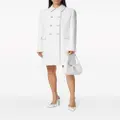 Versace spread-collar double-breasted coat - White