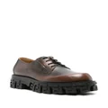 Versace Greca Portico leather derby shoes - Brown
