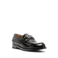 Versace Greca patent leather loafers - Black