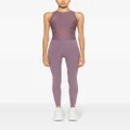Wolford logo-waistband high-waisted leggings - Purple