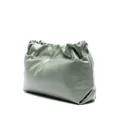 Brunello Cucinelli logo-debossed leather shoulder bag - Green