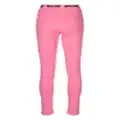 Moschino logo-appliqué high-waisted leggings - Pink