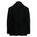 Lanvin brushed-collar single-breasted jacket - Black