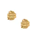 ANINE BING 14kt gold-plated Double Cross earrings