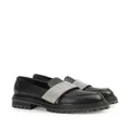 Sergio Rossi Sr Paris rhinestone-embellished loafers - Black