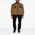 TOM FORD panelled suede shirt - Brown