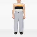 MSGM double-waist tailored trousers - Grey