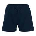 MSGM logo-embroidered track shorts - Blue