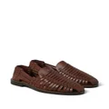Brunello Cucinelli interwoven leather sandals - Brown