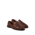 Brunello Cucinelli interwoven leather sandals - Brown