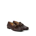 Brunello Cucinelli horsebit leather loafers - Brown