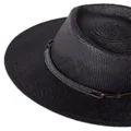Brunello Cucinelli Monili-bead straw fedora hat - Black