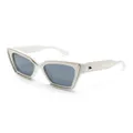 Valentino Eyewear Grace square-frame sunglasses - White