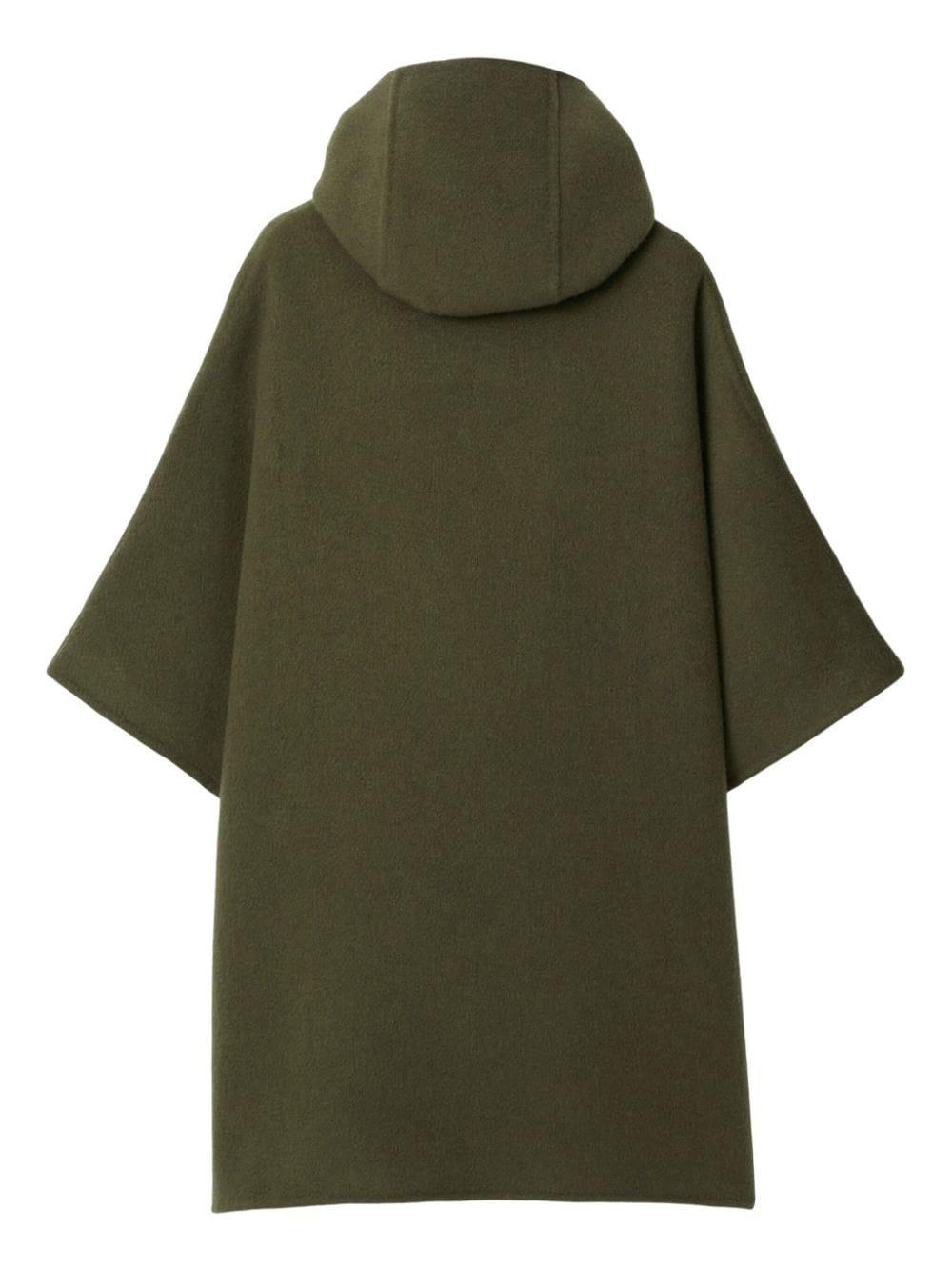 Burberry reversible cashmere cape - Green