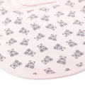 Aigner Kids teddy-bear print jersey bib - Pink