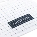 Aigner Kids monogram-print jersey bib - White