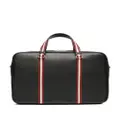 Bally stripe-detail leather briefcase - Black