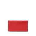 Bally logo-plaque leather cardholder - Red