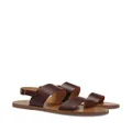 Bally open-toe leather sandals - Brown