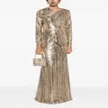 Elie Saab Wave sequin-embellished maxi dress - Gold