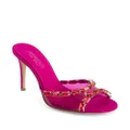 Giambattista Valli 90mm crystal-embellished leather mules - Pink